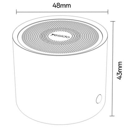 Bluetooth zvočnik Yesido YSW30, 3W, Vodoodporen, Črn