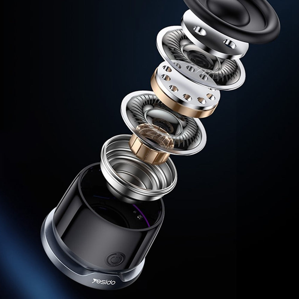 Prenosni Bluetooth zvočnik Yesido YSW32, 3W, RGB, črn