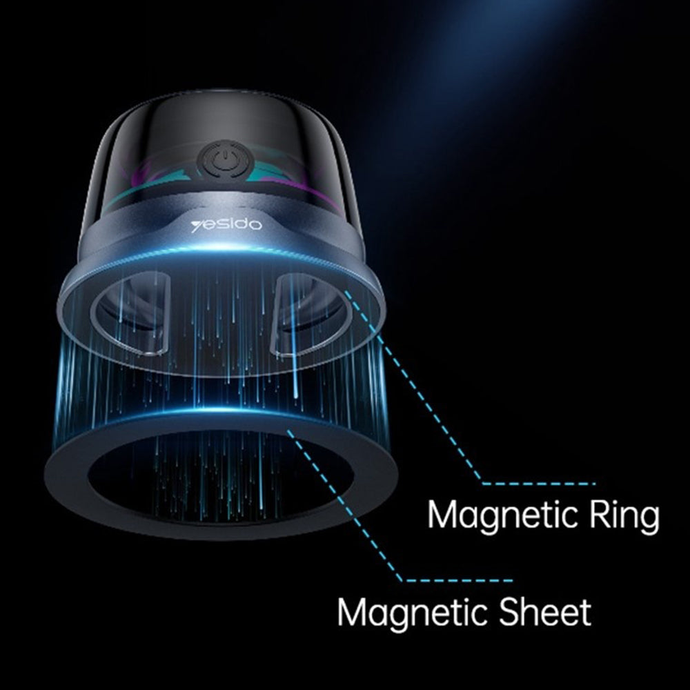Prenosni Bluetooth zvočnik Yesido YSW32, 3W, RGB, črn
