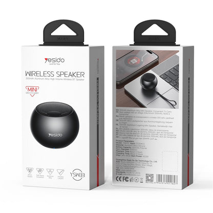 Bluetooth zvočnik Yesido YSW33, 3W, črn
