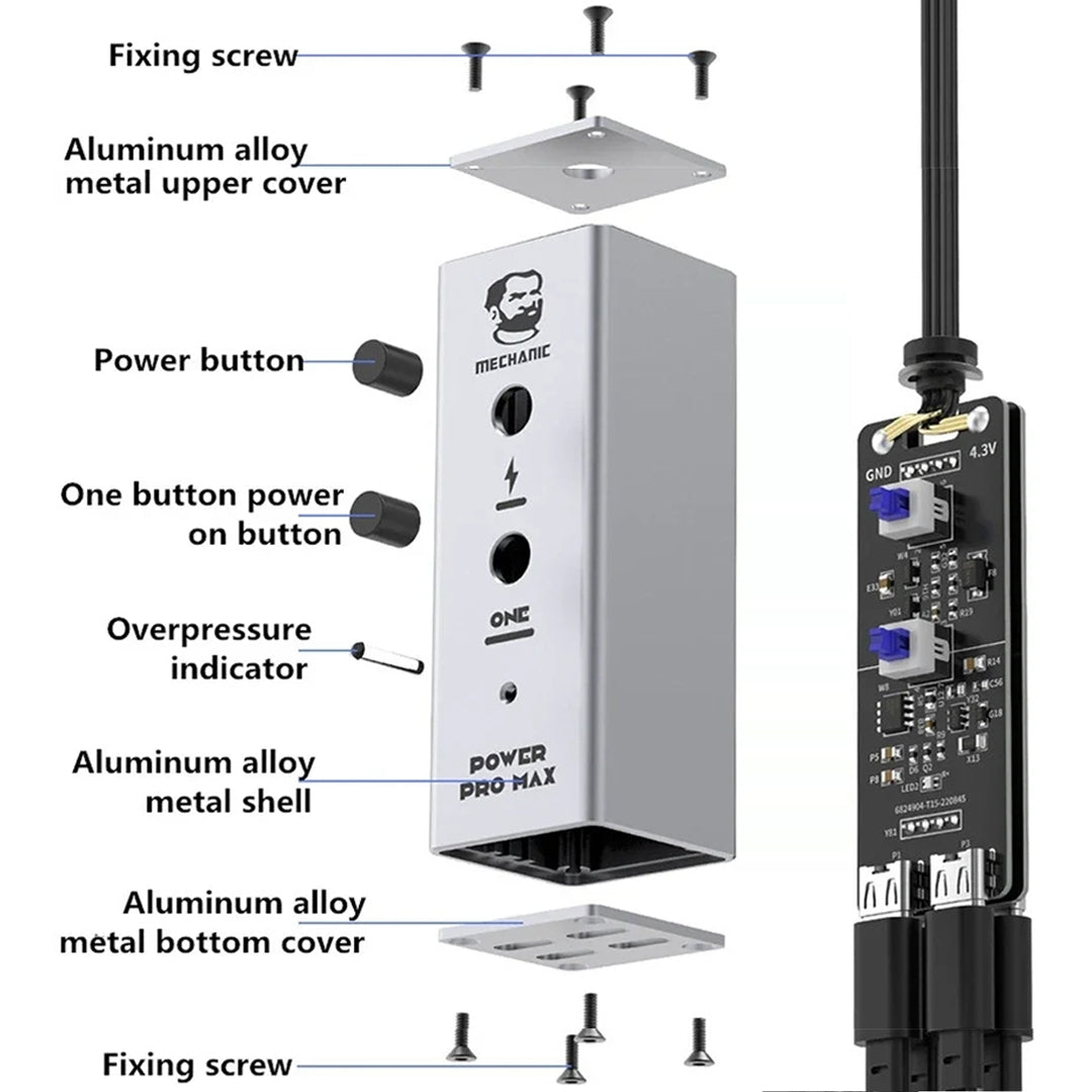 Napajalni kabel Mechanic Power Pro Max za Apple iPhone 6 - 13 Pro Max Series