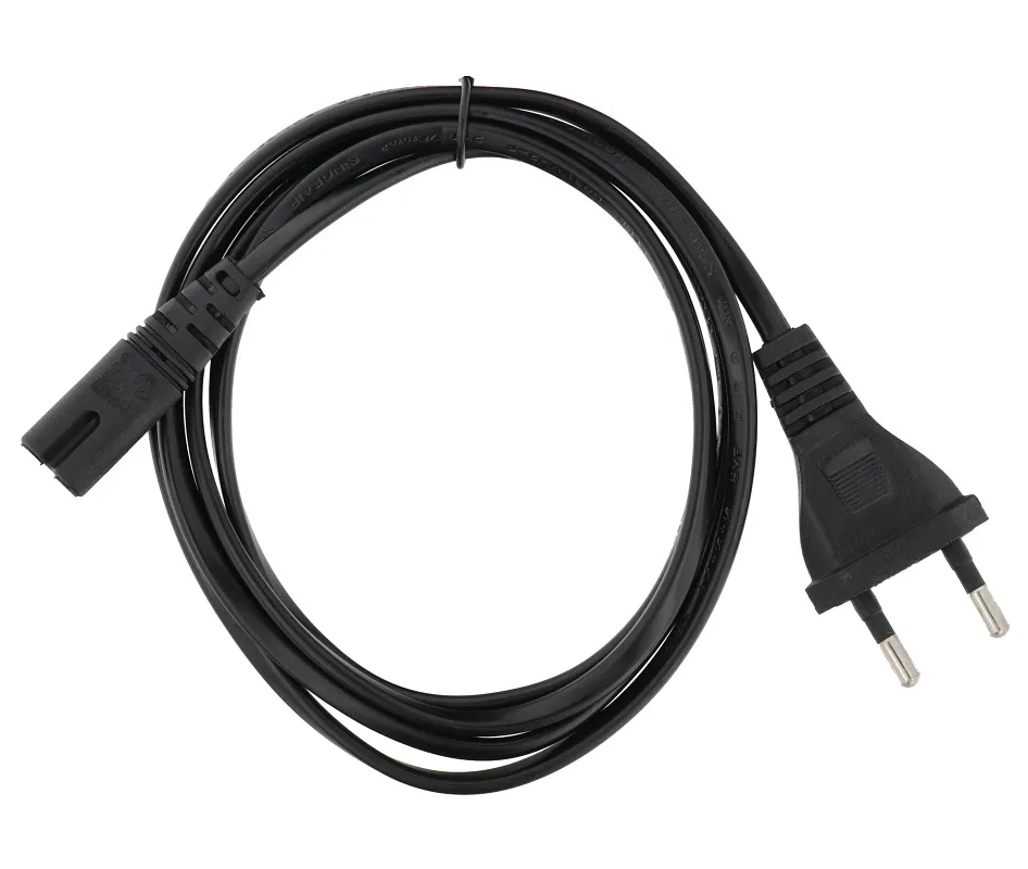 Napajalni kabel OEM, 2Pina, 1.5m, Črn