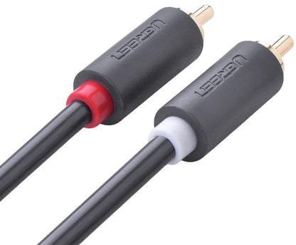 Audio kabel UGREEN AV104, 2 x RCA - 2 x RCA, 5m, črn