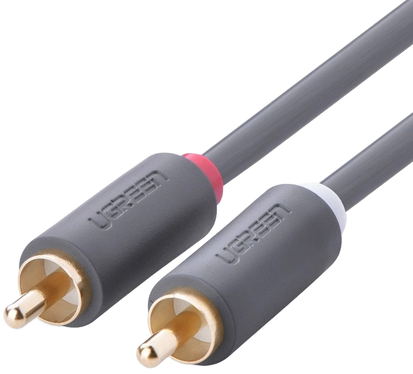 Audio kabel UGREEN AV104, 2 x RCA - 2 x RCA, 5m, črn