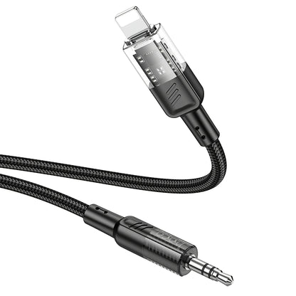 Audio kabel Lightning - 3.5mm HOCO UPA27, 1.2m, črn
