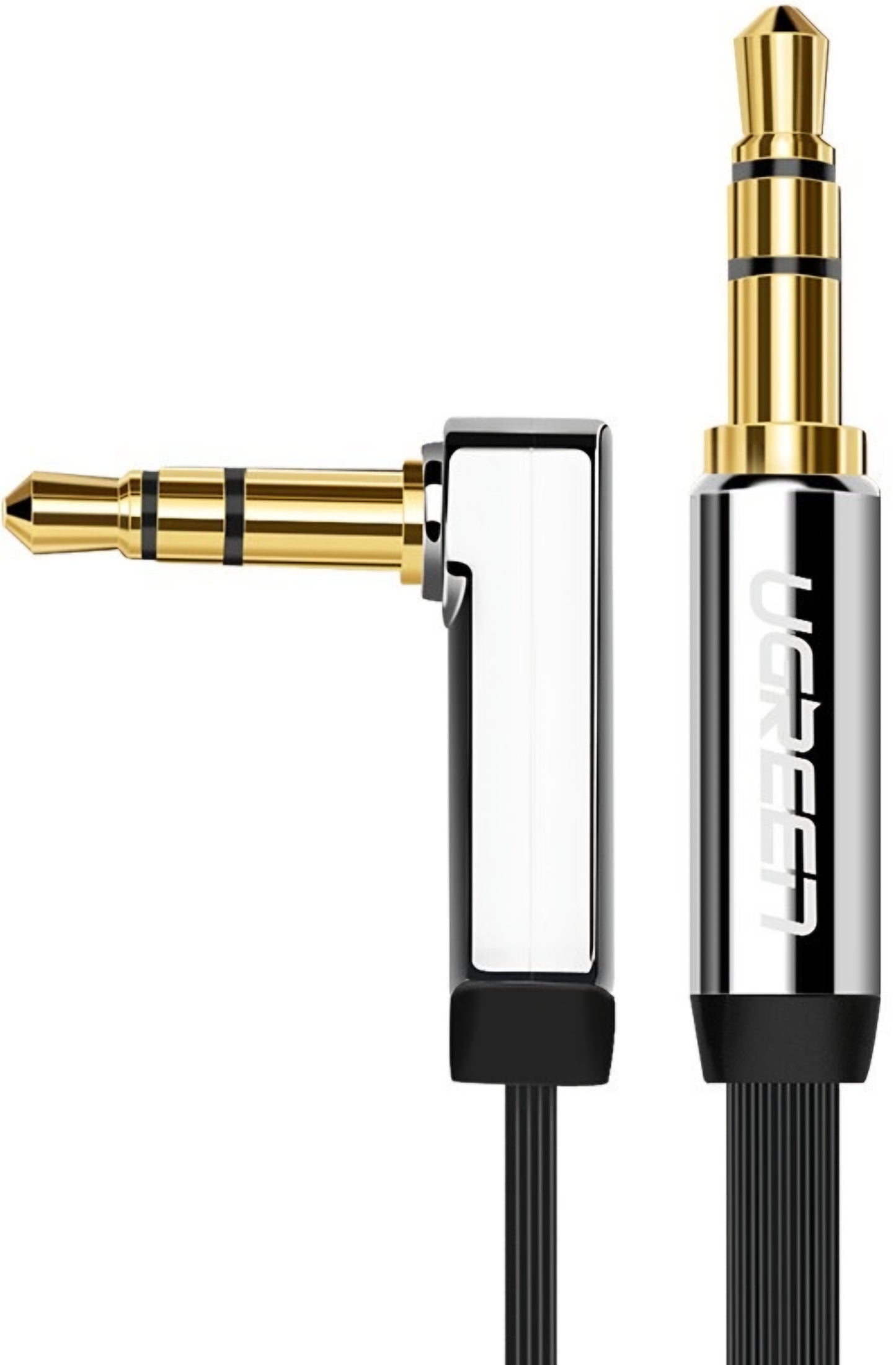 Audio kabel 3.5mm - 3.5mm UGREEN AV119 Angled, 5m, črn