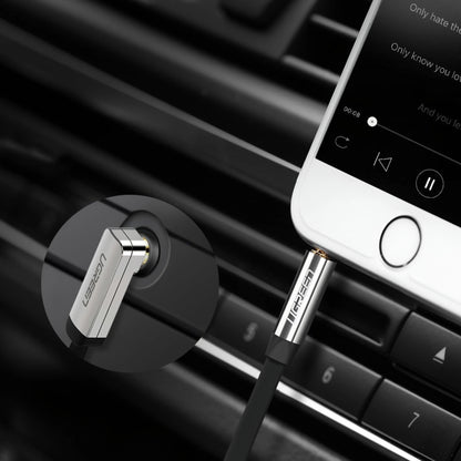 Audio kabel 3.5mm - 3.5mm UGREEN AV119 Angled, 5m, črn