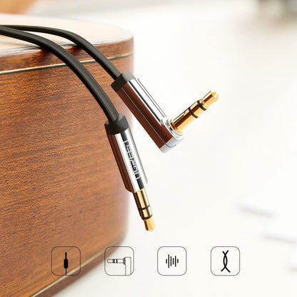 Audio kabel 3.5mm - 3.5mm UGREEN AV119 Angled, 1.5m, črn
