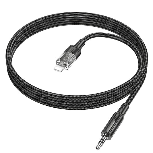 Audio kabel Lightning - 3.5mm HOCO UPA27, 1.2m, črn