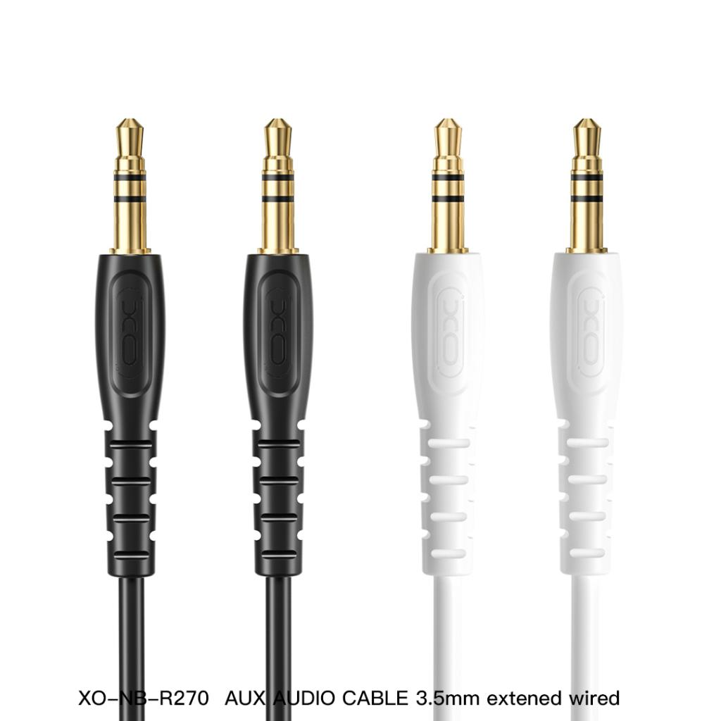 Avdio kabel 3.5mm - 3.5mm XO Design NB-R270, 1m, Bel