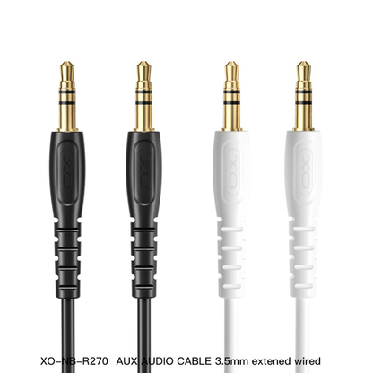 Avdio kabel 3.5mm - 3.5mm XO Design NB-R270, 1m, Bel