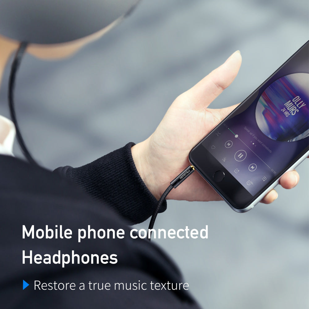 Audio kabel 3.5mm - 3.5mm McDodo CA-6640, 1.2m, črn