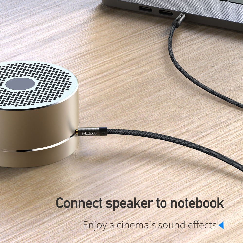 Audio kabel 3.5mm - 3.5mm McDodo CA-6640, 1.2m, črn