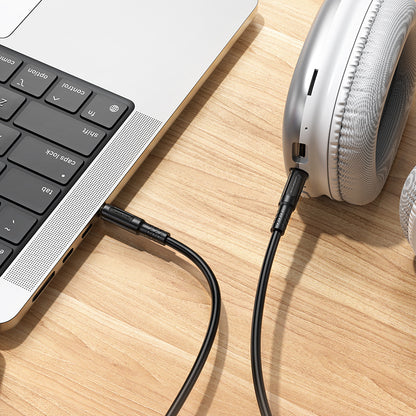 Avdio kabel 3.5mm - 3.5mm Borofone BL25 Nice, 1m, črn