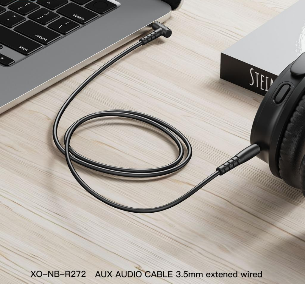 Audio kabel 3.5mm - 3.5mm XO Design NB-R272, 1m, črn