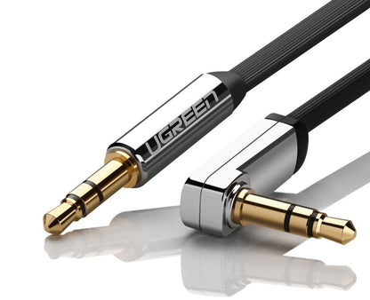 Audio kabel 3.5mm - 3.5mm UGREEN AV119 Angled, 1.5m, črn