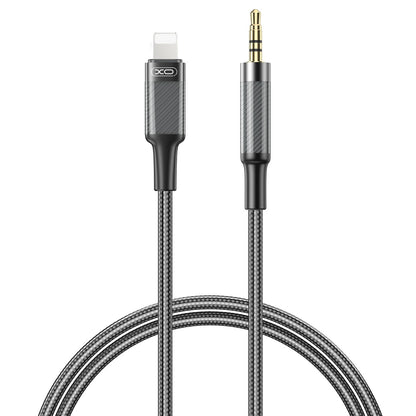 Audio kabel Lightning - 3.5mm XO Design NB-R279A, 1m, Črn