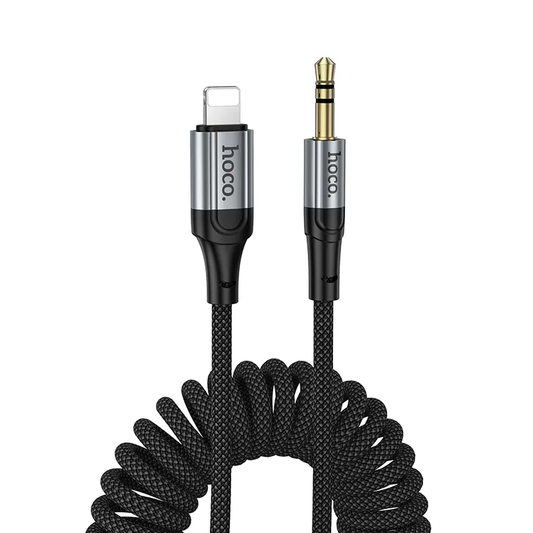 Audio kabel Lightning - 3.5mm HOCO UPA33A, 1.5m, črn