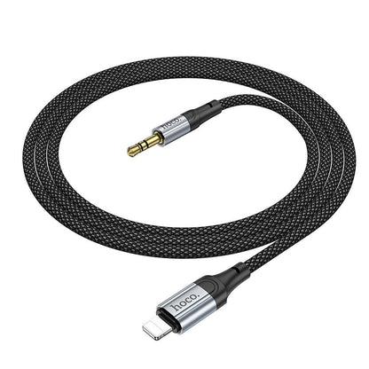 Audio kabel Lightning - 3,5 mm HOCO UPA26, 1 m, črn
