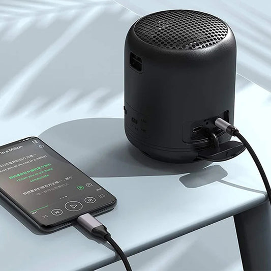 Audio kabel Lightning - 3.5mm Techsuit AC10 SoundShell, 1.5m, Siv