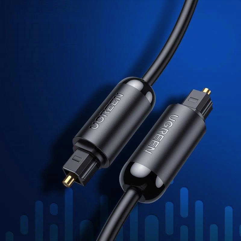 Optični avdio kabel UGREEN AV122, Toslink / SPDIF, 1,5 m, črn