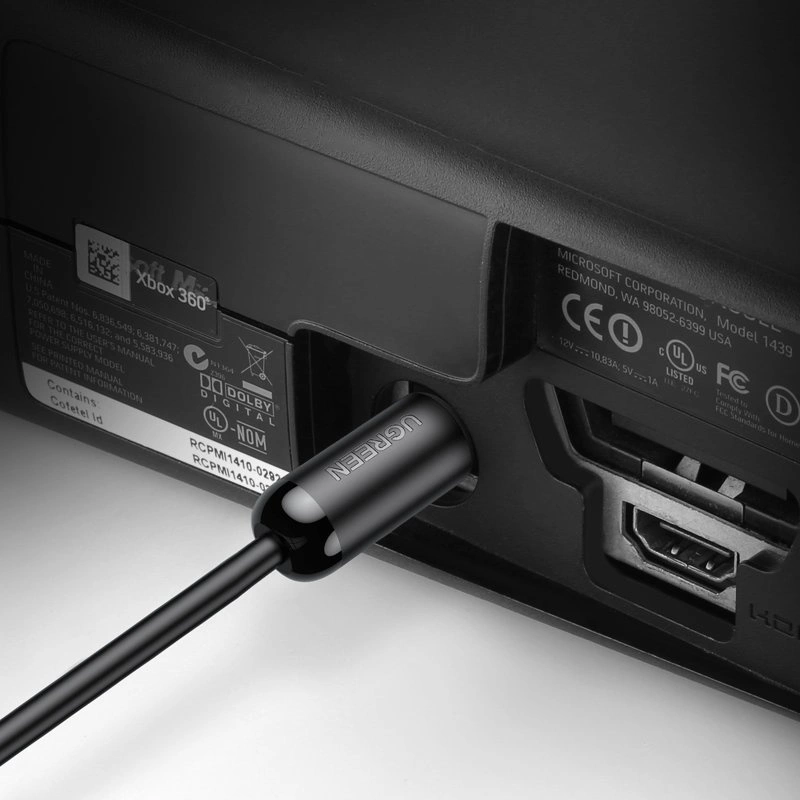 Optični avdio kabel UGREEN AV122, Toslink / SPDIF, 1,5 m, črn