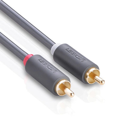 Audio kabel UGREEN AV104, 2 x RCA - 2 x RCA, 2m, črn