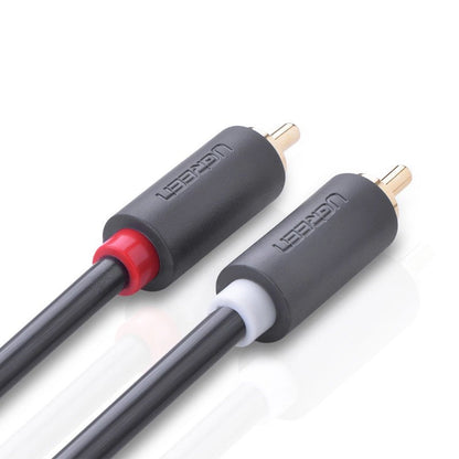 Audio kabel UGREEN AV104, 2 x RCA - 2 x RCA, 2m, črn