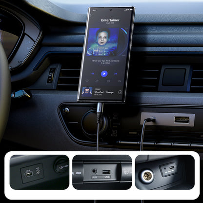 Audio kabel USB-C - 3.5mm Joyroom SY-A07, 1.2m, črn