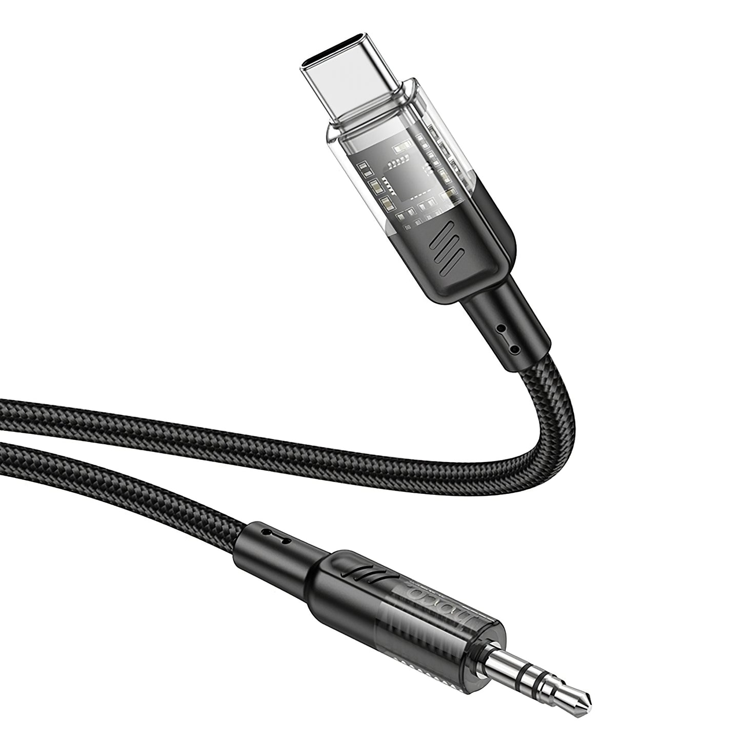 Avdio kabel USB-C - 3.5mm HOCO UPA27, 1.2m, črn