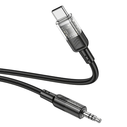 Avdio kabel USB-C - 3.5mm HOCO UPA27, 1.2m, črn