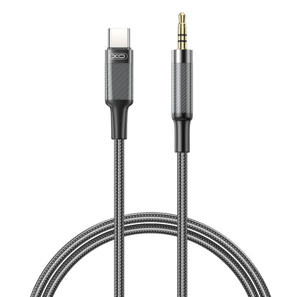 Avdio kabel USB-C - 3.5mm XO Design NB-R279B, 1m, Črn