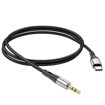 Avdio kabel USB-C - 3.5mm HOCO UPA22, 1m, črn