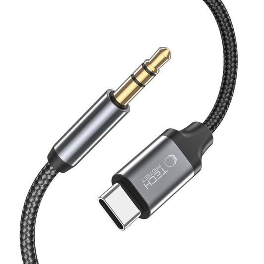 Avdio kabel USB-C - 3.5mm Tech-Protect Ultraboost, 1m, črn