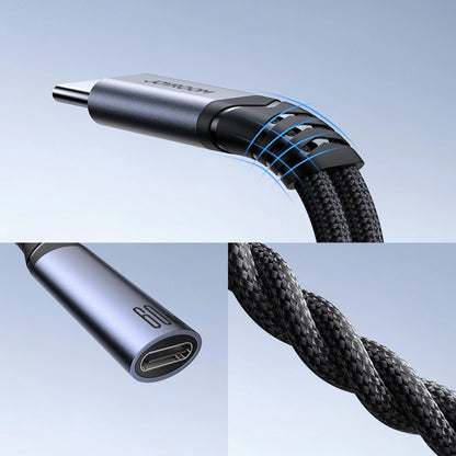 Avdio kabel USB-C - 3.5mm / USB-C Joyroom SY-C02, 0.14m, črn