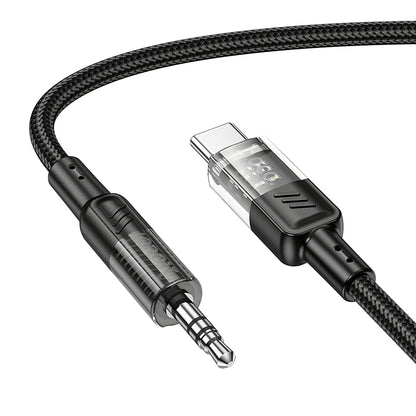 Avdio kabel USB-C - 3.5mm HOCO UPA27, 1.2m, črn