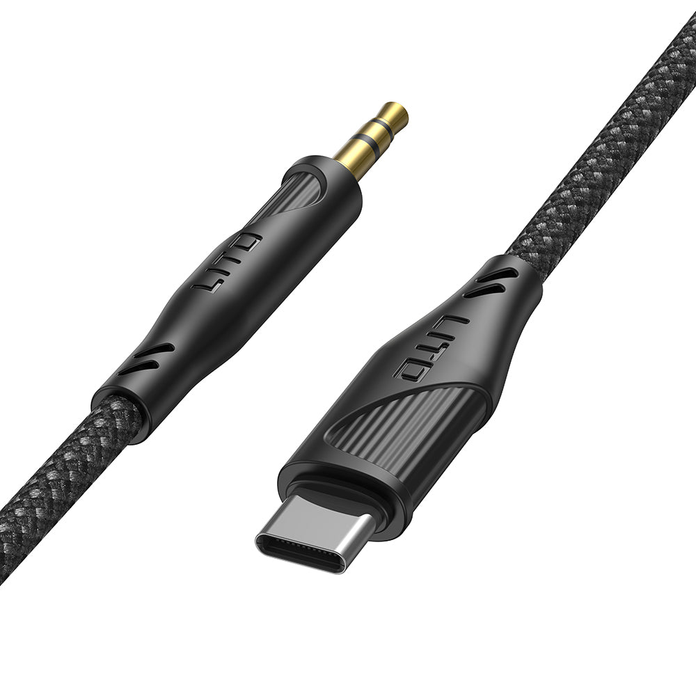 Audio kabel USB-C - 3.5mm Lito LA02, 1m, črn