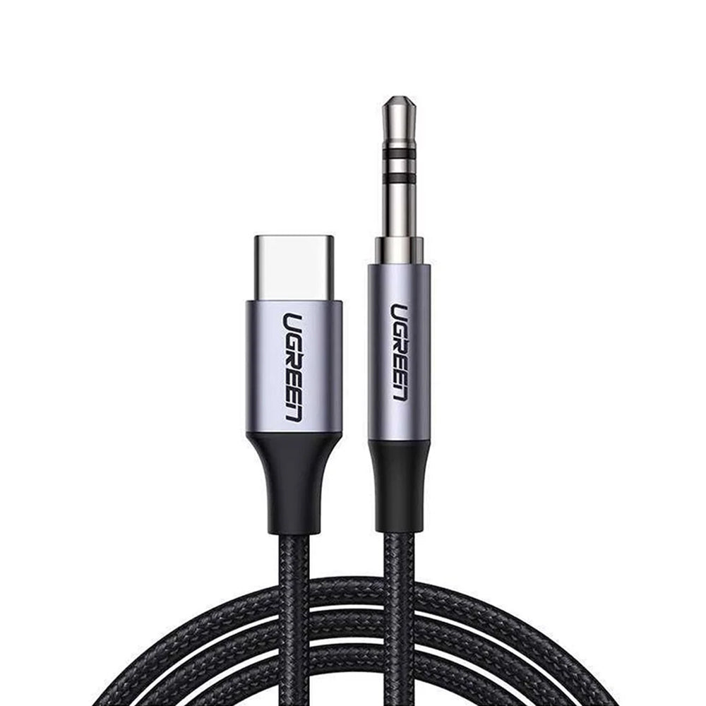 USB-C Audio Cable - 3.5mm UGREEN CM450 (20192), 1m, Gray