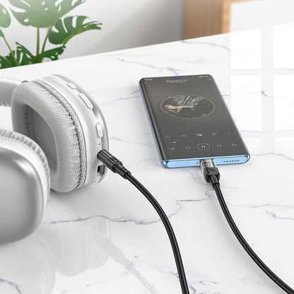 Avdio kabel USB-C - 3.5mm HOCO UPA27, 1.2m, črn