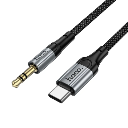 Avdio kabel USB-C - 3.5mm HOCO UPA33B, 1.5m, črn