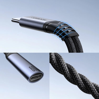Avdio kabel USB-C - 2 x USB-C Joyroom SY-C03, 0.14m, črn