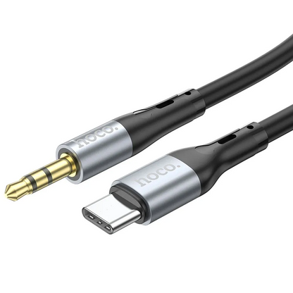 Avdio kabel USB-C - 3.5mm HOCO UPA22, 1m, črn