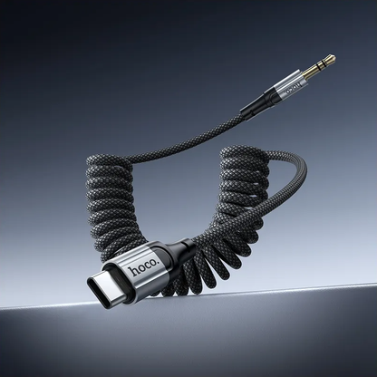 Avdio kabel USB-C - 3.5mm HOCO UPA33B, 1.5m, črn
