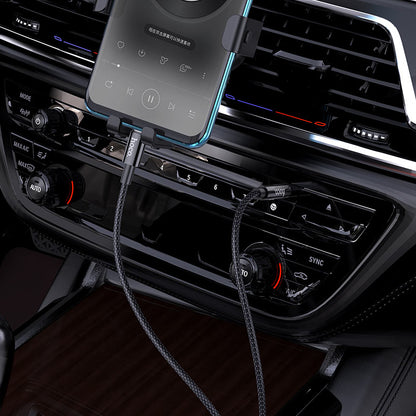 Avdio kabel USB-C - 3,5 mm HOCO UPA19, 1m, črn