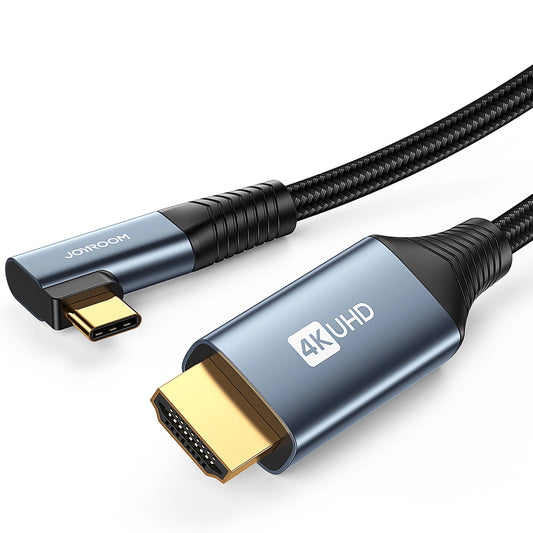 Avdio in video kabel USB-C - HDMI Joyroom SY-20C1 Angled, 2m, siv