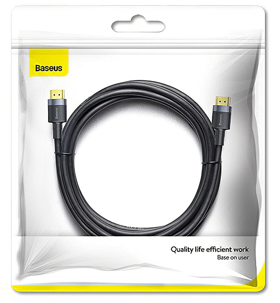 Baseus Video kabel, HDMI - HDMI, 4K, 1 m, črn CADKLF-E01 