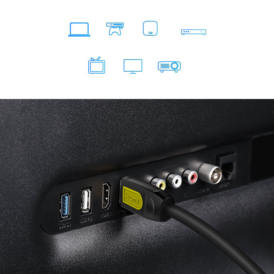 Video kabel UGREEN HD101, HDMI - HDMI, 4K, 1m, črn