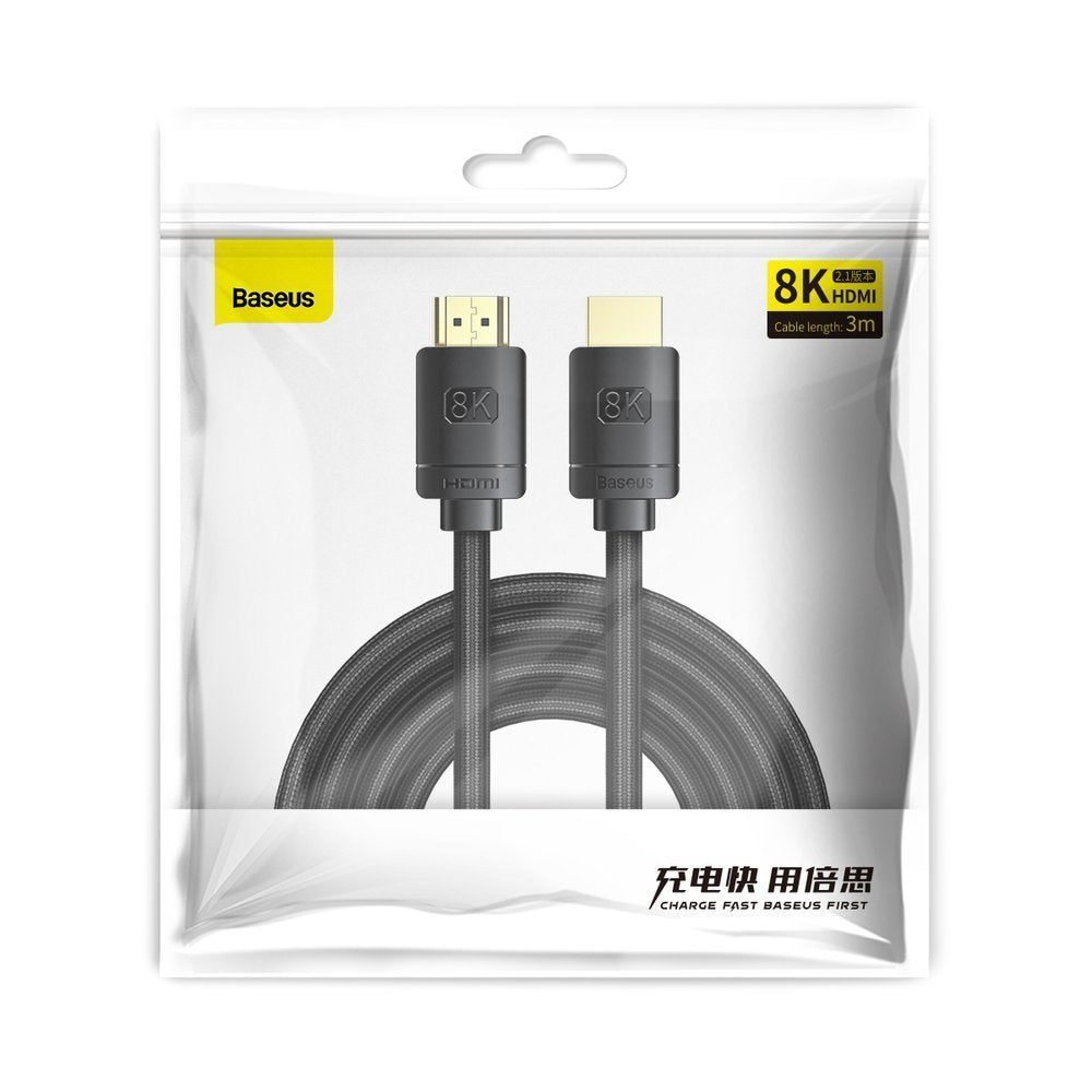 Video kabel Baseus High Definition Series, HDMI - HDMI, 8K, 3m, Črn CAKGQ-L01
