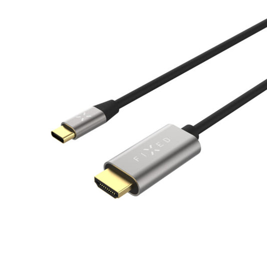 Avdio in video kabel USB-C - HDMI Fixed, 2m, siv