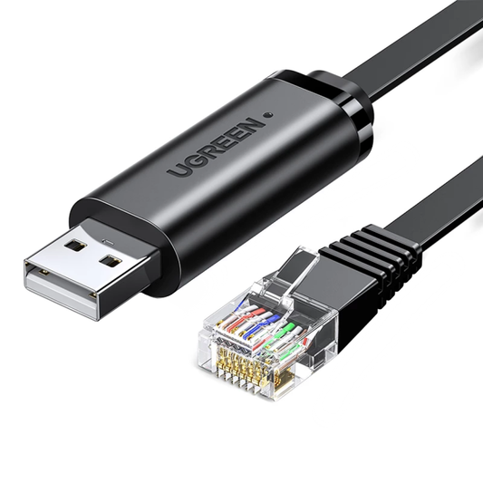 USB konzolni kabel UGREEN CM204, RJ45, 3m, črn